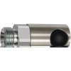 Push button safety clutch, L 54 mm, 12 bar, stainless steel, for hose, 141932
