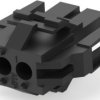 Plug housing, 2 pole, pitch 4.2 mm, straight, black, 1-640517-0