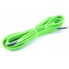 KABEL ZASILAJĄCY W OPLOCIE 230V 2x0,75mm 3m LIMONKOWY