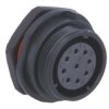 SPP2112-9GZ-P Gniazdo 9 pin, zakręcane na obudowę, wodoodporny - gwint zewnętrzny (5A)