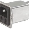 IEC plug C18, 50 to 60 Hz, 1 A, 250 VAC, 1.2 W, 12 mH, faston plug 6.3 mm, 5707.0103.413
