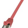 kabel LAN LogiLink CP1084S, 1 szt., RJ45, CAT 5e, F/UTP, 7.50 m, czerwony