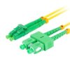 PATCHCORD ŚWIATŁOWODOWY SM SC/APC-LC/APC DUPLEX 3.0MM LSZH G657A1 1M ŻÓŁTY LANBERG FO-SALA-SD11-0010-YE