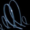 Cable tie, PP with metal particles, (L x W) 201 x 4.7 mm, bundle-Ø 10 to 50 mm, blue, -40 to 85 °C, 111-01386