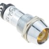 Yellow 12mm Pilot Indicator Light 12V