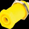 R941924600 Banana socket, 4 mm, solder connection, yellow