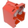 Locking device, red, snap-in mounting, for RJ45 plug, PSL-DCPLRE, package with 10 pieces