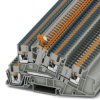Installation terminal block, push-in connection, 0.14-4.0 mm², 24 A, 6 kV, gray, 3213956