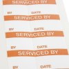 Etykieta samoprzylepna z nadrukiem tekst Serviced By 140 szt. RS PRO Klej
