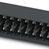 Pin header, 2 pole, pitch 3.5 mm, angled, black, 1786837
