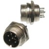 Gniazdo męskie NC517(6-M) 6-pin 4A 125V