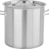 GARNEK WYSOKI Z POKRYWKĄ ZE STALI NIERDZEWNEJ 28X28 17L