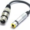 ADAPTER XLR ŻEŃSKI GNIAZDO JACK 6,3 MONO VITALCO PRZEJŚCIÓWKA XLR JACK 6.3