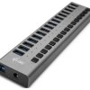 i-tec U3CHARGEHUB16 USB-Hub 16 Portów USB-A USB 3.0 5 GBit/s szary Charging Hub