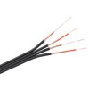 Przewód ekranowany płaski 4x0.5mm KAB0202, 1mb