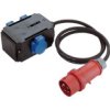 Bachmann Adapter Cee 16A 1 Faza, 3X Gniazdo Z Uziemieniem Ip44 1,5M