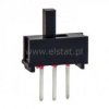 Przełącznik suwakowy 2-poz 1 tor 3p h=13 w druk