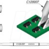 C120007 C120 desoldering tip for dual-in-line, C120007/3.5 mm, angled, r