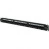 Patch panel RACK 19 kat.6 24p UTP z półką 1U czarny Alantec
