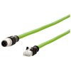 Metz Connect 142M4D15010 Network cable 1m Green PUR CAT 5e S/UTP Oil-resistant