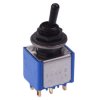 5649CDGK17 APEM Black On-Off-On 6.35mm Miniature Toggle Switch DPDT