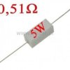 Rezystor cermetowy 0,51 Ohm 5W