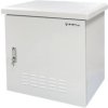 Zewnętrzna szafka rack IP55, wisząca 19 6U 600x450, 4 belki nośne, 4 przepusty kablowe, kolor szary