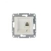 Sedna Gniazdo telefoniczne pojedyncze RJ11 białe SDN4101121