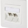 Gniazdo sieciowe Metz Connect 130B12D21002-E 130B12D21002-E, CAT 6a, 2 Porty, czysty biały