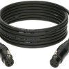 KLOTZ Kabel mikrofonowy adapter XLR 3-pin (gniazdo / gniazdo) na złączach Neutrik 1m