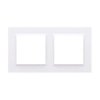 Simon 10 Ramka podwójna biała CR2/11