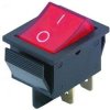 PRZEŁĄCZNIK KLAWISZOWY CHWILOWY 15A/250V (ON)-OFF 4PIN CZERWONY PRZEL147