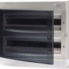 Rozdzielnica natynkowa 36 modułowa 2x18M drzwi transparentne IP40 ECT 2x18PT-s 001101085 ETI