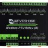 Przemysłowy 8 kanałowy moduł przekaźnikowy Modbus RTU (B) RS485 Waveshare