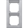 MERTEN M-PLAN Ramka 2 podwójna pionowa z polem opisowym aluminiowy MTN476260 SCHNEIDER ELECTRIC