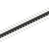 Pin header, 30 pole, pitch 2 mm, straight, black, SLY9SMD04030Z