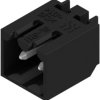 Pin header, 2 pole, pitch 3.5 mm, angled, black, 1761542001