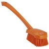 Szczotka do szorowania, dł. włosia: 36mm, Twardy, Pomarańczowy, Poliester, zastosowanie: Uniwersalny środek czyszczący,
