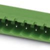 Pin header, 2 pole, pitch 5 mm, angled, green, 1923759