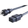 Power cord, North America, plug type B, straight on C19 socket, straight, SJT 3 x AWG 14, black, 2.5 m, N5/15-SJT3X14AWG-C19/2,5