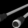 142MJA22020 Sensor cables, M12, 5-pin, coupling > coupling, 2 m