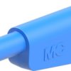 4 mm plug, solder connection, 1.0 mm², CAT II, CAT III, blue, 66.2019-23
