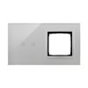 Panel dotykowy 2 moduły Simon 54 srebrna mgła