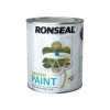 Ronseal 37402 Garden Paint White Ash 750ml