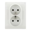DANTE Gniazdo podwójne z uziemieniem kompletne 2x2P+Z 16A 250V 450236