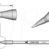 C245930 Lötspitze C245, Rundform, C245930/Ø 0,5 mm, gerade