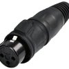 Rean AV RCX3F-Z-002-1 Złącze męskie XLR złącze żeńskie proste Ilość styków: 3 1 szt.