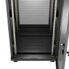 Szafa instalacyjna rack stojąca 19 24u 600x600 czarna drzwi perforowane lcd lanberg (flat pack) v2 FF01-6624-23BL