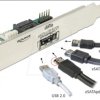 63921 Delock Slot bracket 1x eSATApd 5 V / 12 V