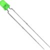 Dioda LED THT Vishay TLHG4405, zielony, okrągły, 3 mm, 15 mcd, 60 °, 30 mA, 2.4 V